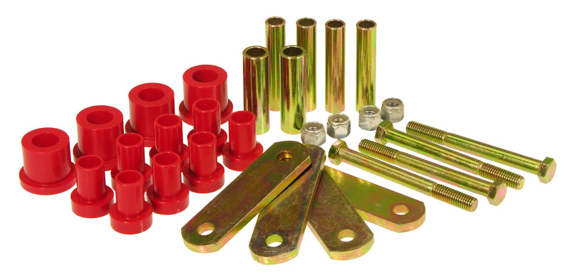 PRO Spring/Shackle Bush- Red - Prothane 65-69 Chrysler A Body HD Spring & Shackles Bushings - Red
