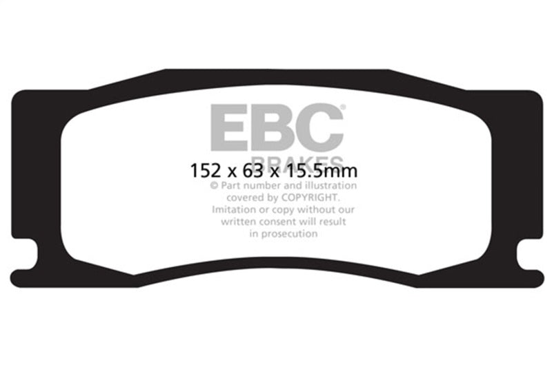 EBC Bluestuff Brake Pad Sets - EBC 08-09 Jaguar XKR 4.2L Supercharged Bluestuff Front Brake Pads
