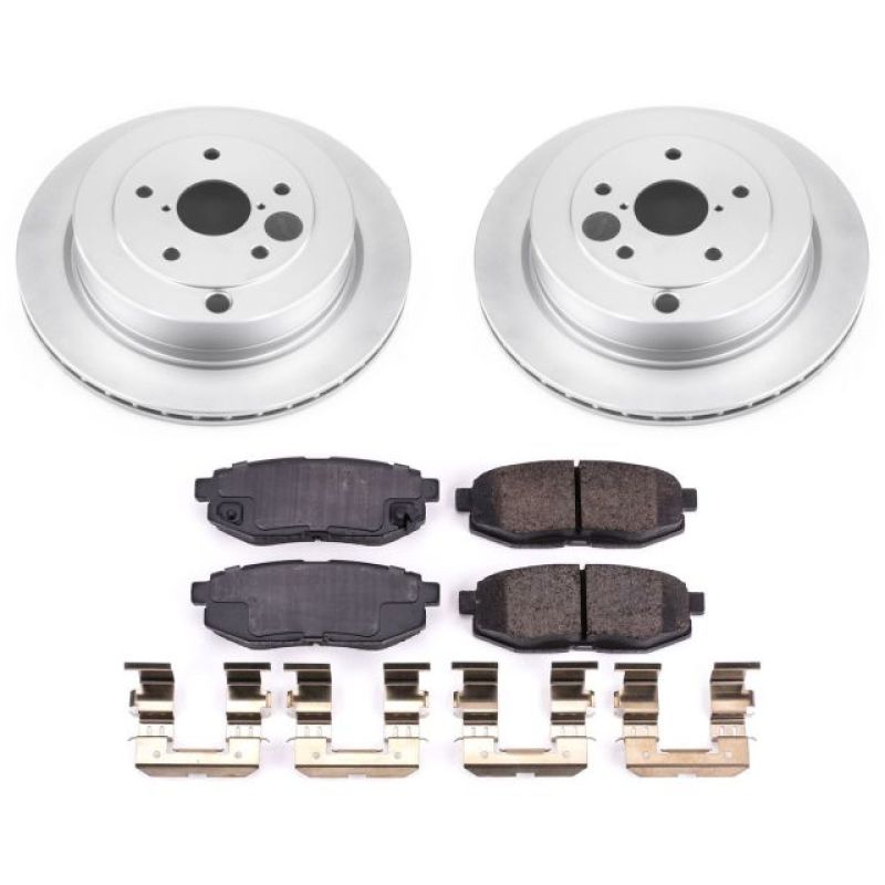 PSB Z17 Evolution Coated Kit - Power Stop 06-07 Subaru B9 Tribeca Rear Z17 Evolution Geomet Coated Brake Kit