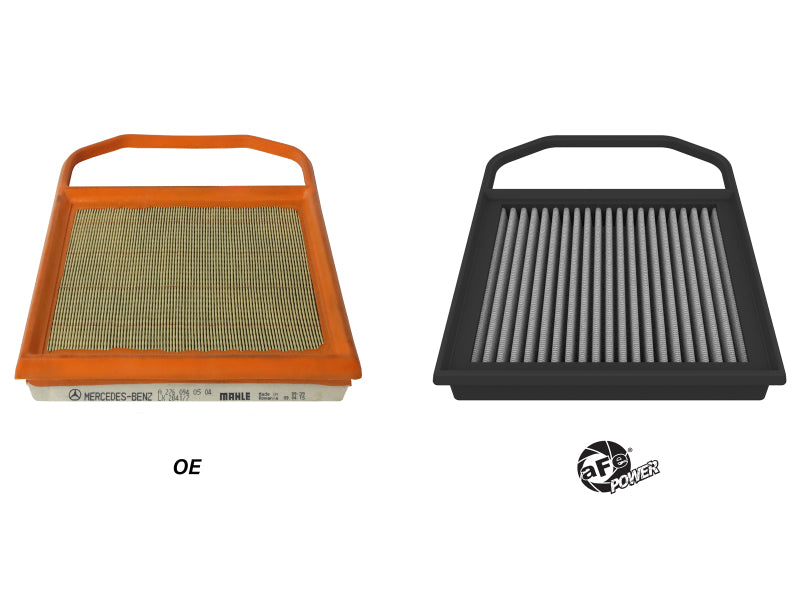 AFE Direct Fit Pro DRY S Air Filter - aFe 17-23 Mercedes-Benz GLC43 AMG V6 3.0L (tt) Magnum FLOW Pro DRY S Air Filter