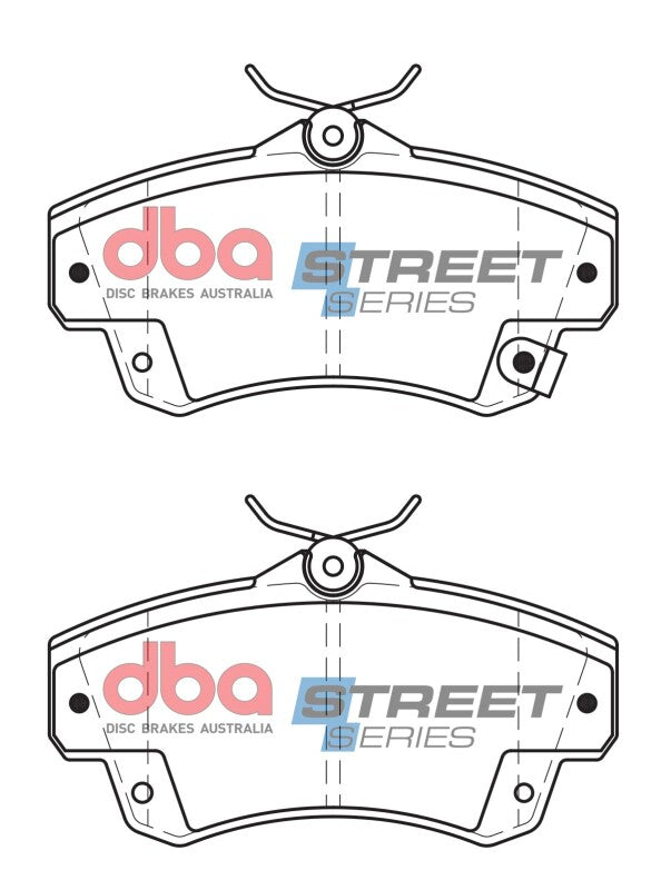 DBA Street Series Brake Pads - DBA 01-10 Chrysler PT Cruiser Street Series Front Brake Pads