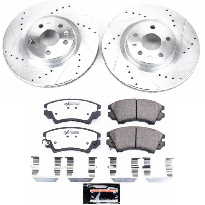 PSB Z26 Street Warrior Kit - Power Stop 11-17 Chevrolet Caprice Front Z26 Street Warrior Brake Kit