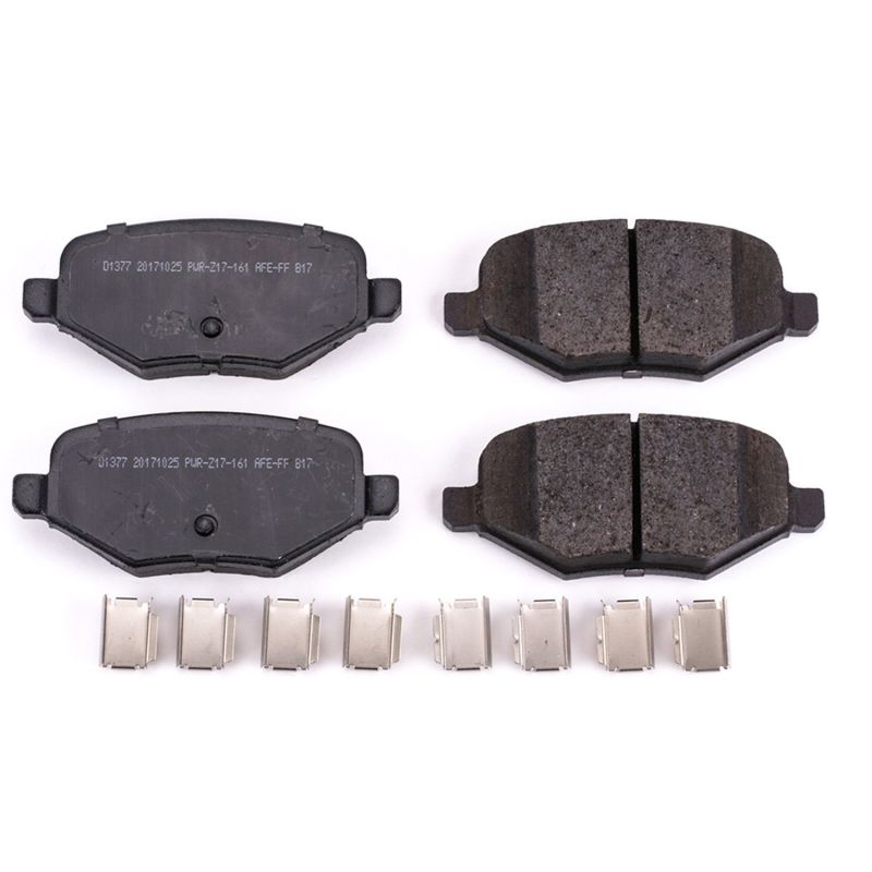 PSB Z17 Evolution Brake Pads - Power Stop 11-13 Ford Edge Rear Z17 Evolution Ceramic Brake Pads w/Hardware