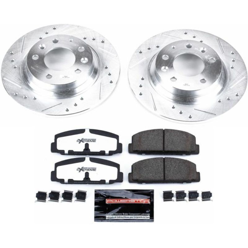 PSB Z26 Street Warrior Kit - Power Stop 03-05 Mazda 6 Rear Z26 Street Warrior Brake Kit