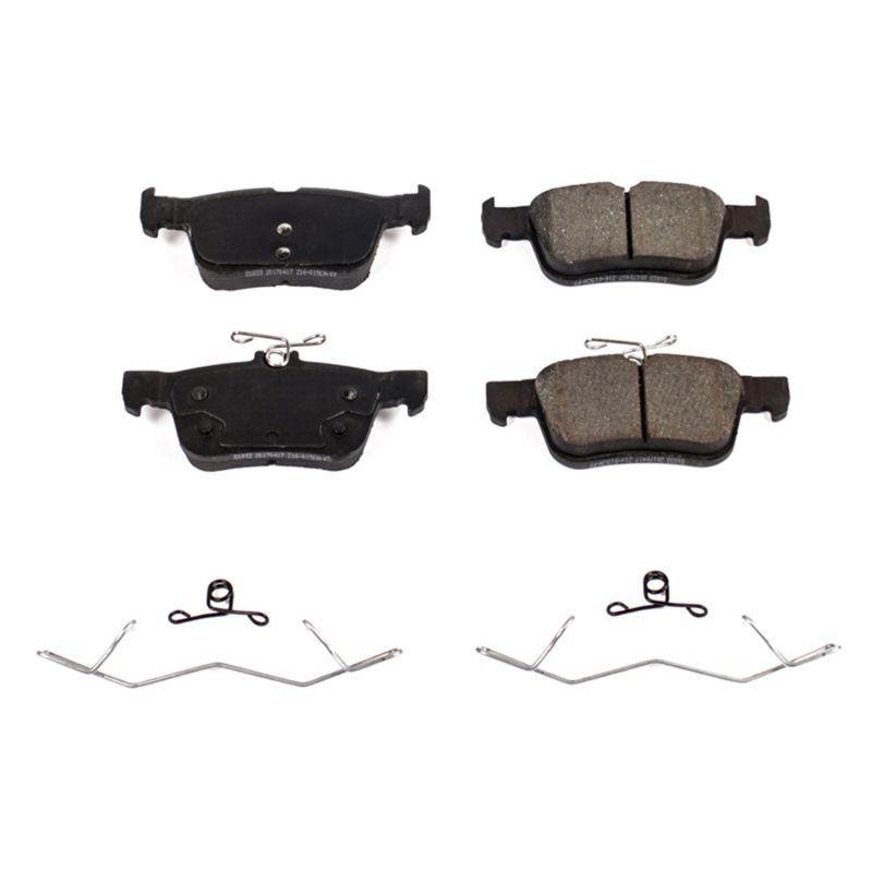 PSB Z17 Evolution Brake Pads - Power Stop 15-16 Ford Edge Rear Z17 Evolution Ceramic Brake Pads w/Hardware