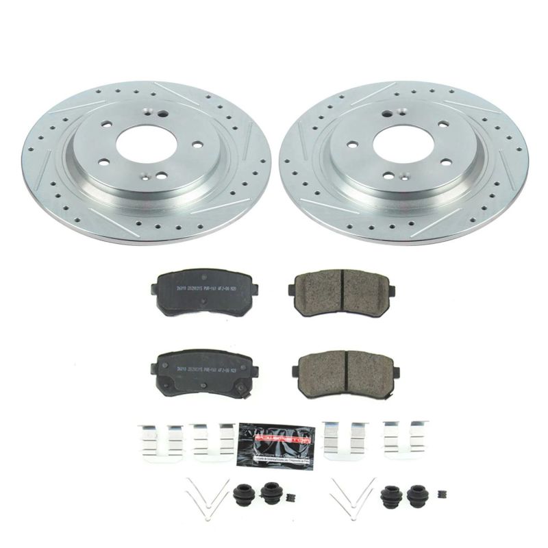 PSB Z23 Evolution Kit - Power Stop 18-19 Hyundai Kona Rear Z23 Evolution Sport Brake Kit