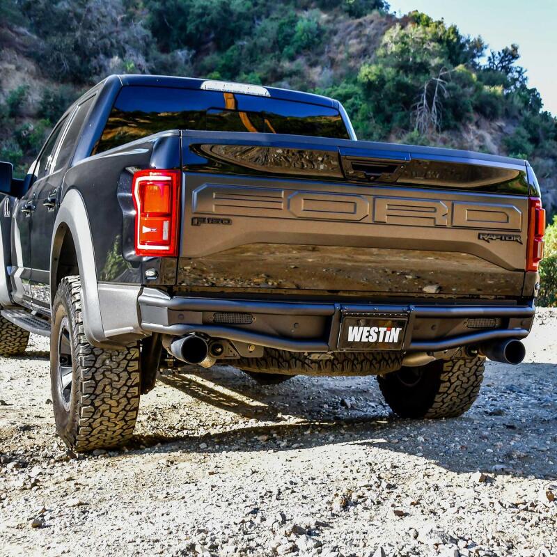 WES Outlaw Bumpers - Westin 17-20 Ford F-150 Raptor Outlaw Rear Bumper - Tex. Blk
