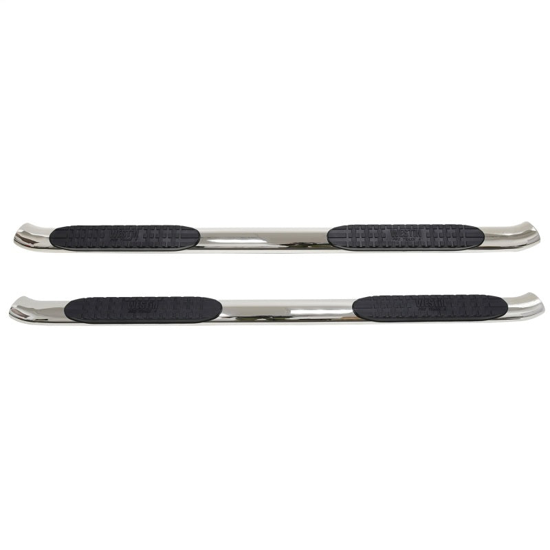WES Nerf Bars - PRO TRAXX 4 - Westin 2014-2018 Chevy Silverado 1500 Crew Cab PRO TRAXX 4 Oval Nerf Step Bars - SS