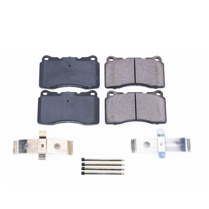 PSB Z17 Evolution Brake Pads - Power Stop 04-07 Volvo V70 Front Z17 Evolution Ceramic Brake Pads w/Hardware