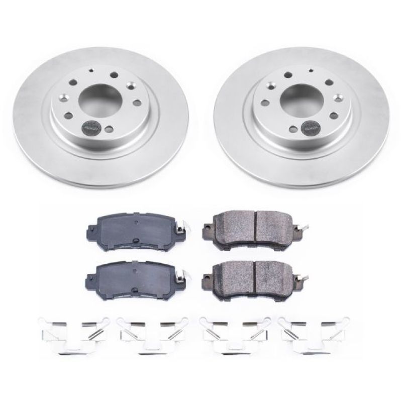 PSB Z17 Evolution Coated Kit - Power Stop 16-18 Mazda CX-3 Rear Z17 Evolution Geomet Coated Brake Kit
