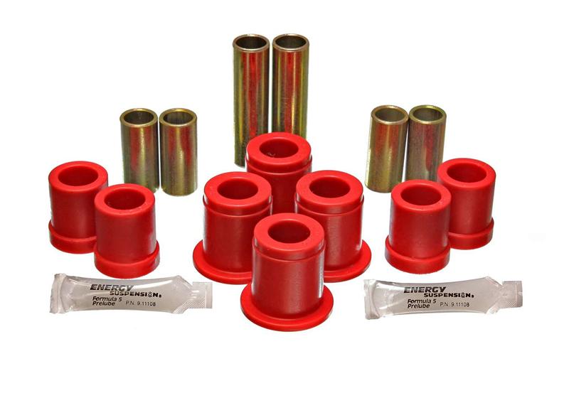 ES Cntrl Arm Bushings - Red - Energy Suspension 1980-86 Nissan 720 Truck 2WD/4WD Red Front Control Arm Bushing Set
