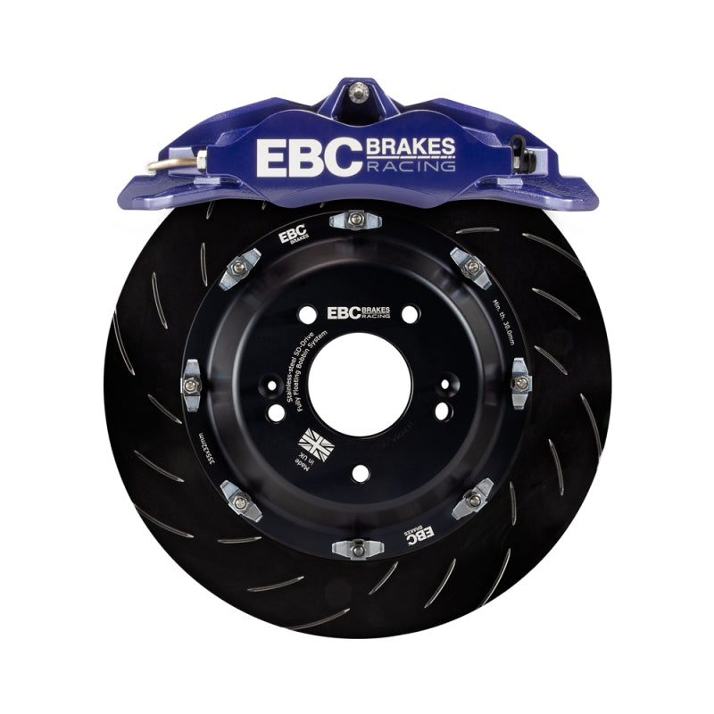 EBC Big Brake Kits - EBC Racing 12-21 Subaru BRZ/Toyota GT86 Blue Apollo-4 Calipers 330mm Rotors Front Big Brake Kit