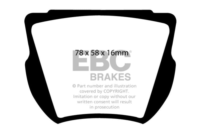 EBC Greenstuff Brake Pad Sets - EBC 59-64 Daimler SP250 2.5 Greenstuff Front Brake Pads