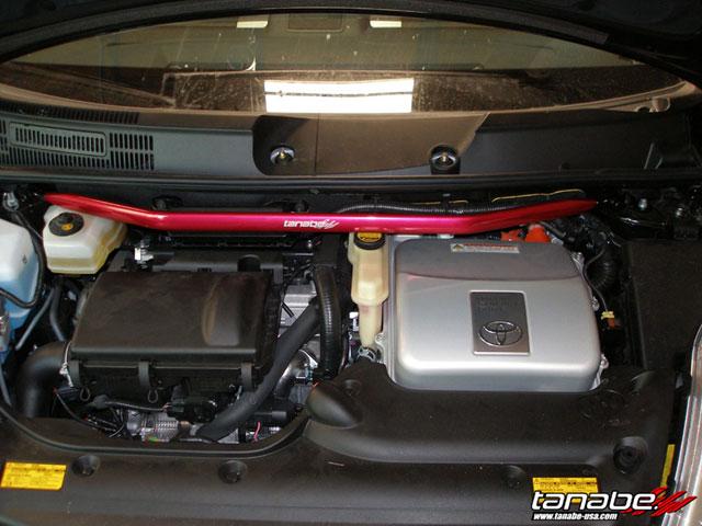 TAN Strut Tower Bars - Front - Tanabe Sustec Front Strut Tower Bar 05-09 Prius