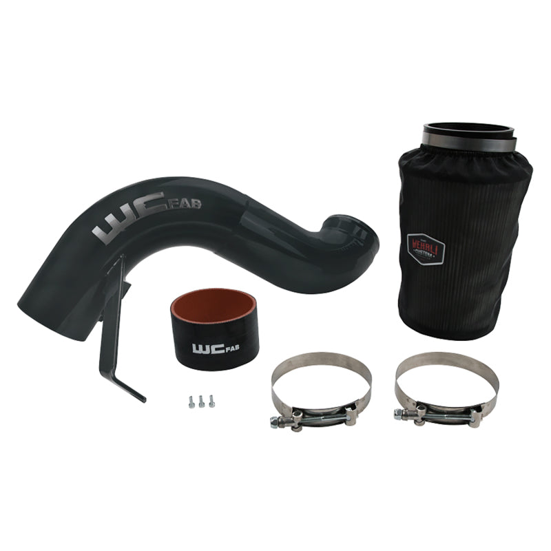WCF Intake Kit - Wehrli 07.5-09 Dodge 6.7L Cummins 4in Intake Kit - Gloss Black