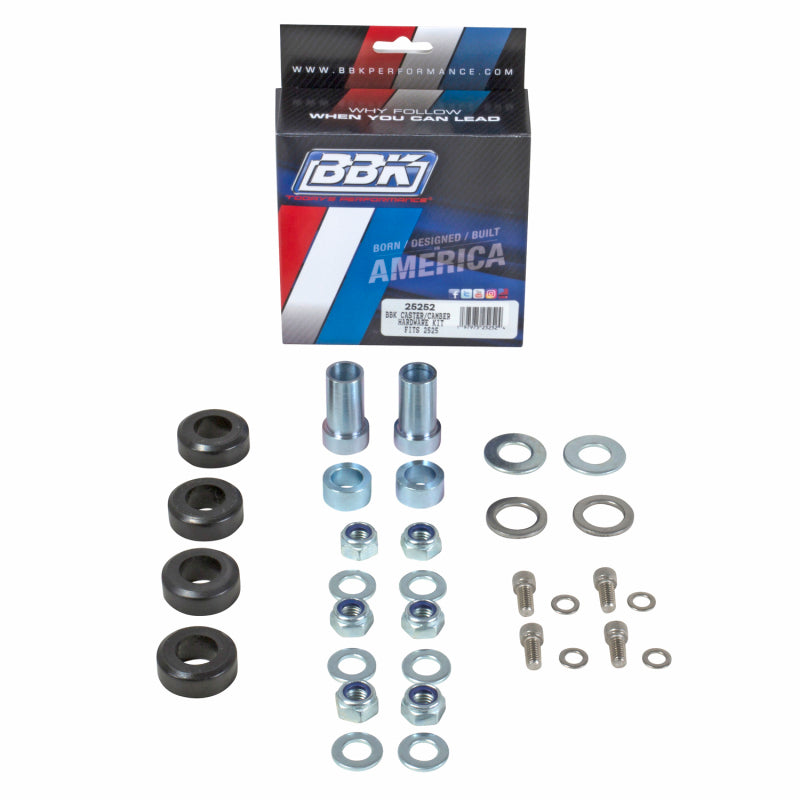 BBK Caster Camber Plate Kit - BBK 79-93 Mustang Complete Hardware Kit For BBK 2525