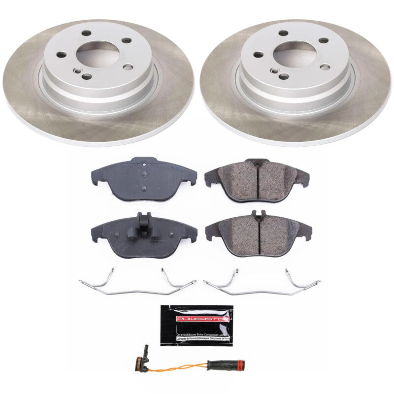 PSB Semi-Coated Rotor Kits - Power Stop 08-12 Mercedes-Benz C300 Rear Semi-Coated Rotor Kit