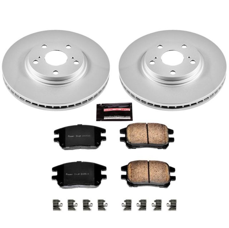 PSB Z17 Evolution Coated Kit - Power Stop 02-03 Lexus RX300 Front Z17 Evolution Geomet Coated Brake Kit