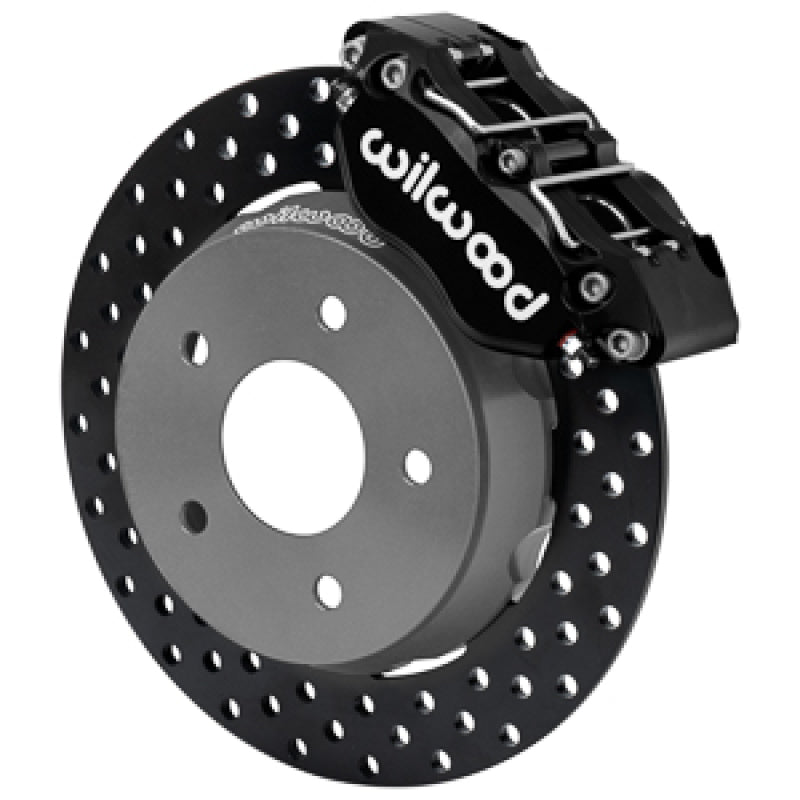 WIL Dynapro Brake Kit - Wilwood 22-23 Polaris RZR Turbo Dynapro 4R Front Brake Kit w/ 11.25in Drilled Rotors - Black