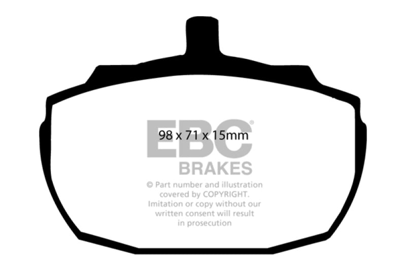 EBC Greenstuff Brake Pad Sets - EBC 91-93 Morgan 4/4 1.6 Greenstuff Front Brake Pads