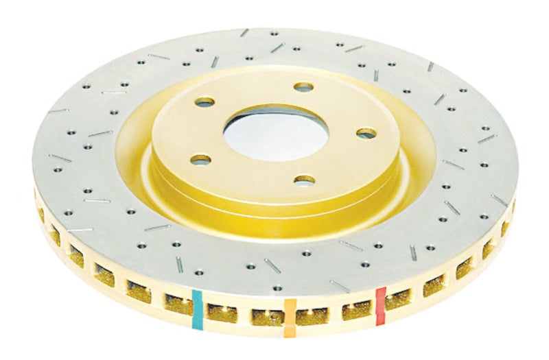DBA 4000 Slot&Drill Rotors - DBA 97-04 Corvette C5/C6 Front Drilled & Slotted 4000 Series Rotor