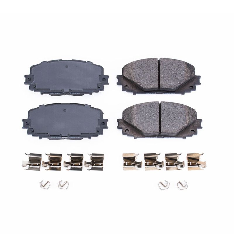 PSB Z17 Evolution Brake Pads - Power Stop 12-18 Toyota Yaris Front Z17 Evolution Ceramic Brake Pads w/Hardware