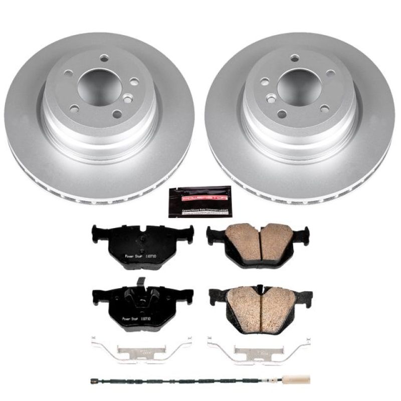 PSB Z23 Evolution Coated Kit - Power Stop 13-15 BMW X1 Rear Z23 Evolution Sport Coated Brake Kit