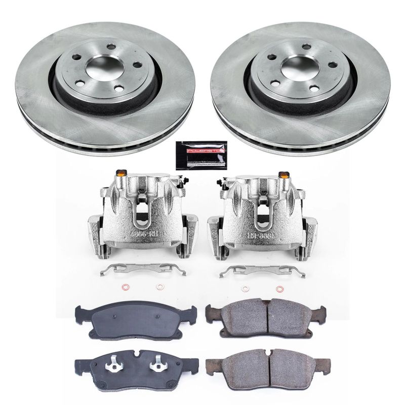 PSB Autospecialty Caliper - Power Stop 13-15 Jeep Grand Cherokee Front Autospecialty Kit w/Cals