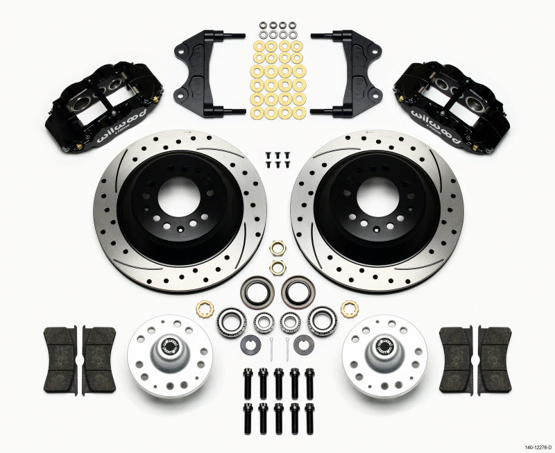 WIL Superlite Brake Kit - Wilwood Narrow Superlite 6R Front Hub & 1PC Rtr Kit 12.88in Drilled WWE ProSpindle