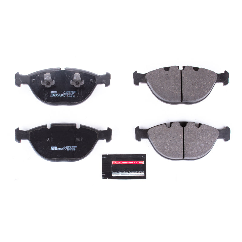 PSB Euro-Stop Brake Pads - Power Stop 05-06 BMW X5 Euro-Stop ECE-R90 Front Brake Pads