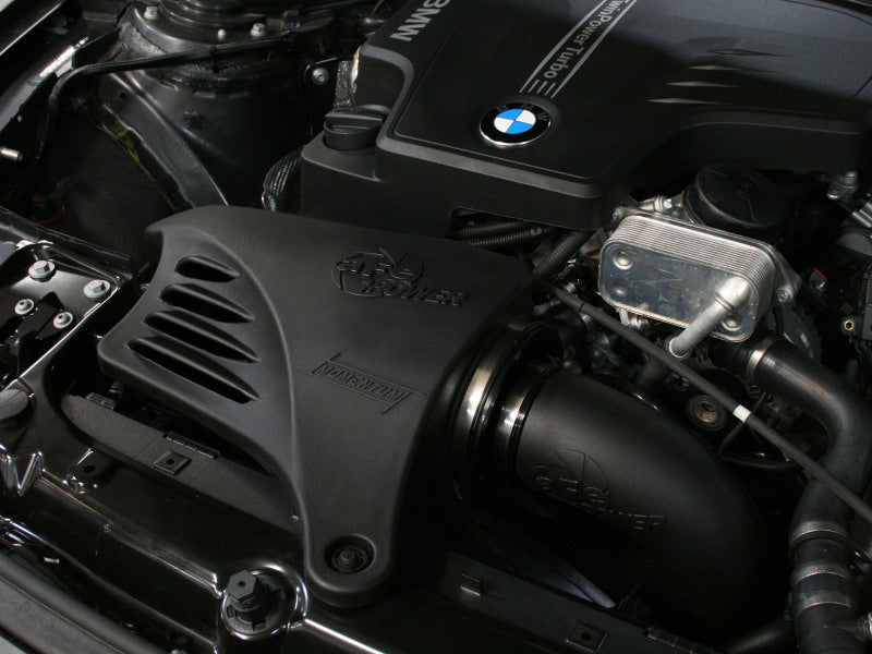 AFE Momentum Cold Air Intakes - aFe MagnumFORCE Intake Stage-2 Si Pro Dry S BMW 328i (F30) 2012-15 L4 2.0L Turbo N20