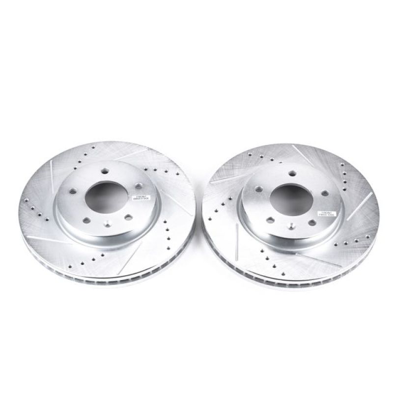 PSB Evolution Drill/Slot Rotor - Power Stop 12-15 Chevrolet Captiva Sport Front Evolution Drilled & Slotted Rotors - Pair