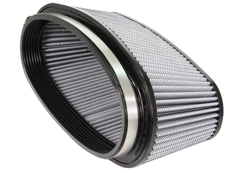 AFE Universal Pro Dry S Filter - aFe Magnum FORCE Intake Rplcmnt Air Filter (11-3/8x4)IN F x (14x5-1/2)IN B x (12x3-1/2)IN T x 5IN H