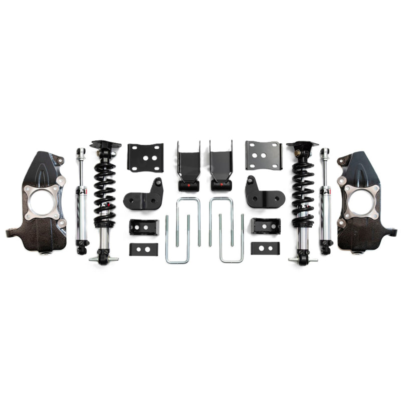 QAP Drop Kits - QA1 21-25 Ford F150 2WD Dual Adjustable Lowering Kit w/ Spindles - 3.5-5.5in