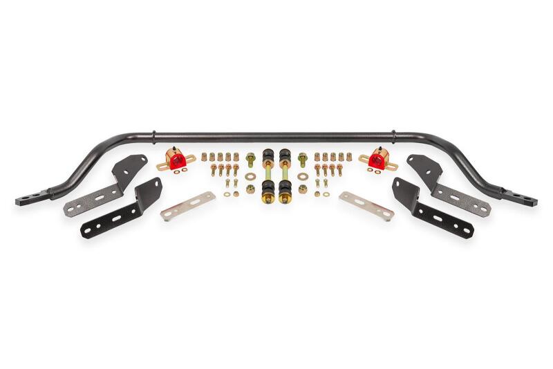 BMR Sway Bar Kits - BMR 64-67 GM A-Body 1.25in Hollow 2-Hole Adjustable Front Sway Bar Kit - Black Hammertone