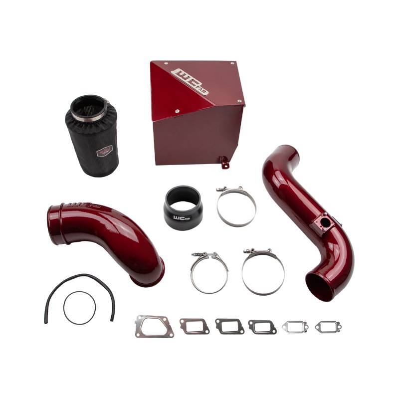 WCF Intake Kit - Stage 2 - Wehrli 11-16 Chevrolet 6.6L Duramax LML 4in Intake Kit Stage 2 - WCFab Red