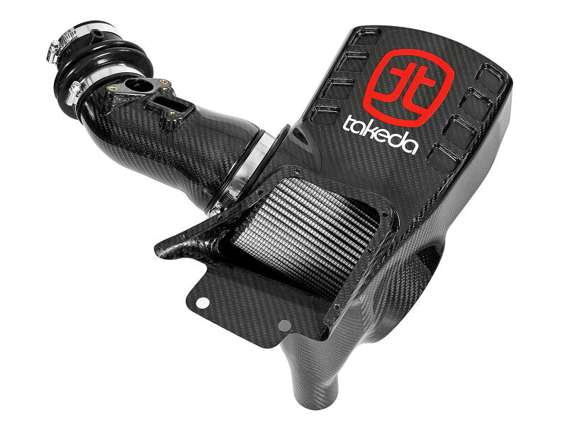 AFE Black Series Carbon Fiber Cold Air Intakes - aFe Air Intake System Pro Dry S 17-19 Honda Civic Type R I4-2.0L (t)