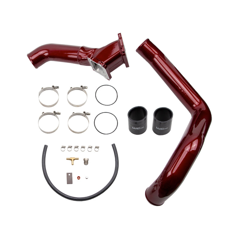 WCF Y-Bridge Kit - Wehrli 01-04 Chevrolet 6.6L LB7 Duramax 3in Y-Bridge Kit - WCFab Red