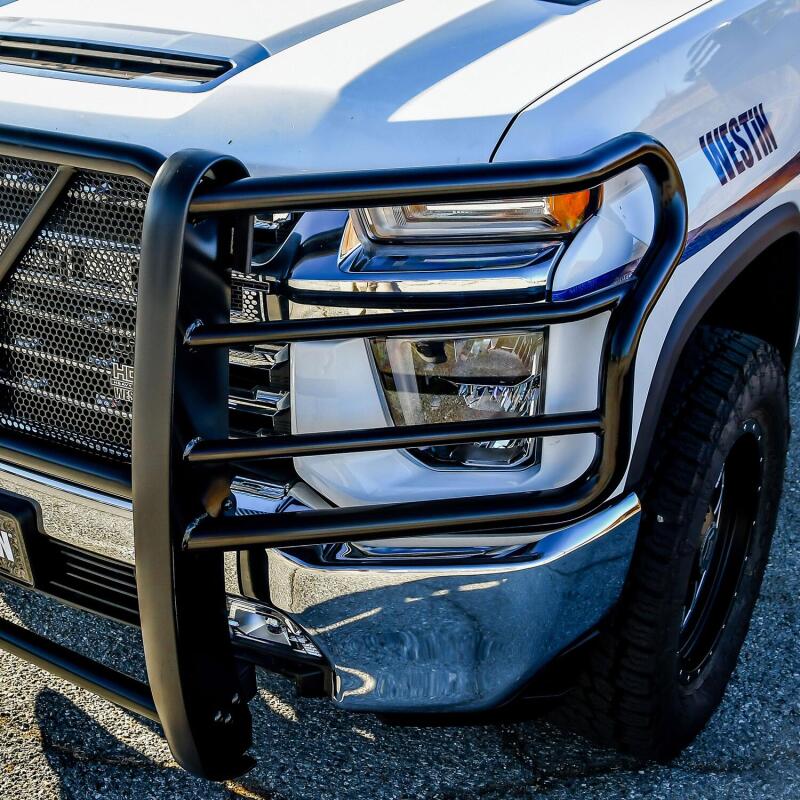 WES HDX Grille Guards - Westin 2020 Chevrolet Silverado 2500/3500 HDX Grille Guard - Black