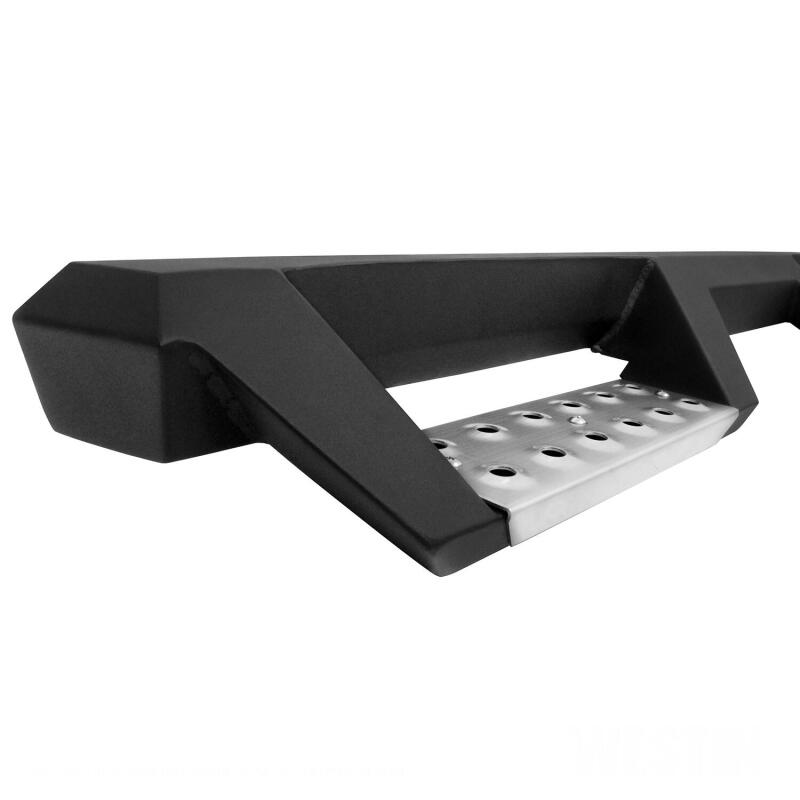 WES Nerf Bars - HDX Drop - Westin 07-18 Jeep Wrangler JKU 4dr. HDX Stainless Drop Nerf Step Bars - Tex. Blk