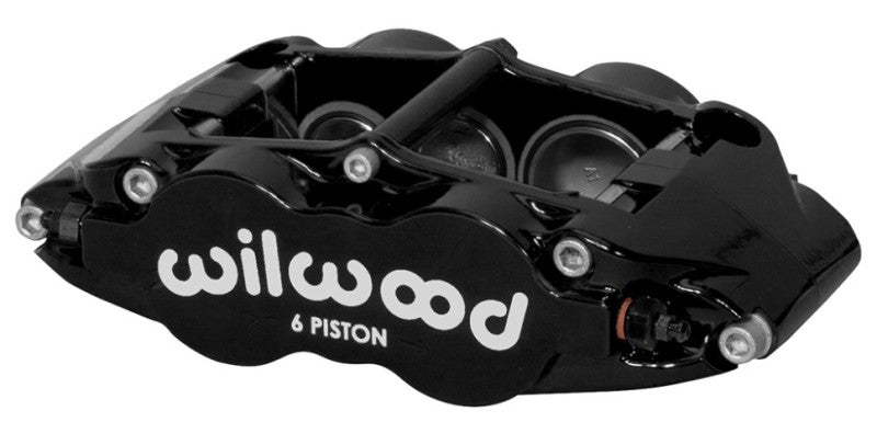 WIL Superlite Caliper - Wilwood Caliper Forged Narrow Superlite L/H FNSL6R-DS Dust Seal 1.62/1.12/1.12,1.25 Rotor - Black