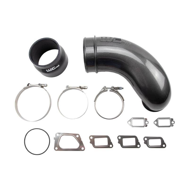 WCF Intake Horn - Wehrli 11-16 Chevrolet 6.6L LML Duramax 5in Intake Horn - Gun Metal