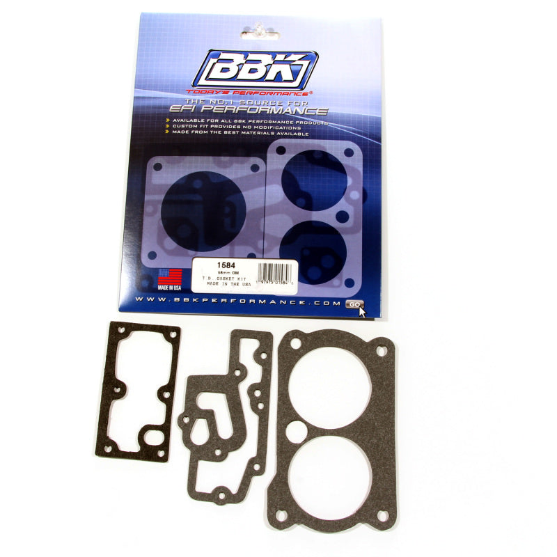 BBK Throttle Body Gasket Set - BBK 85-97 GM 305350 LT1 Twin 58mm Throttle Body Gasket Kit
