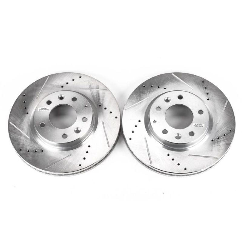 PSB Evolution Drill/Slot Rotor - Power Stop 07-12 Mazda CX-7 Front Evolution Drilled & Slotted Rotors - Pair
