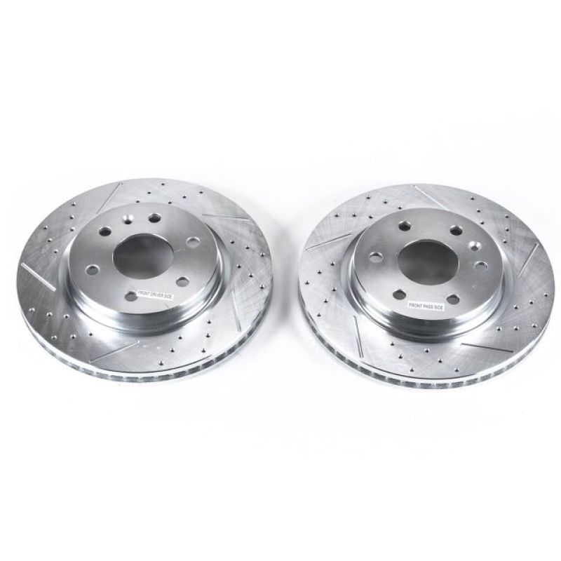PSB Evolution Drill/Slot Rotor - Power Stop 08-17 Buick Enclave Front Evolution Drilled & Slotted Rotors - Pair