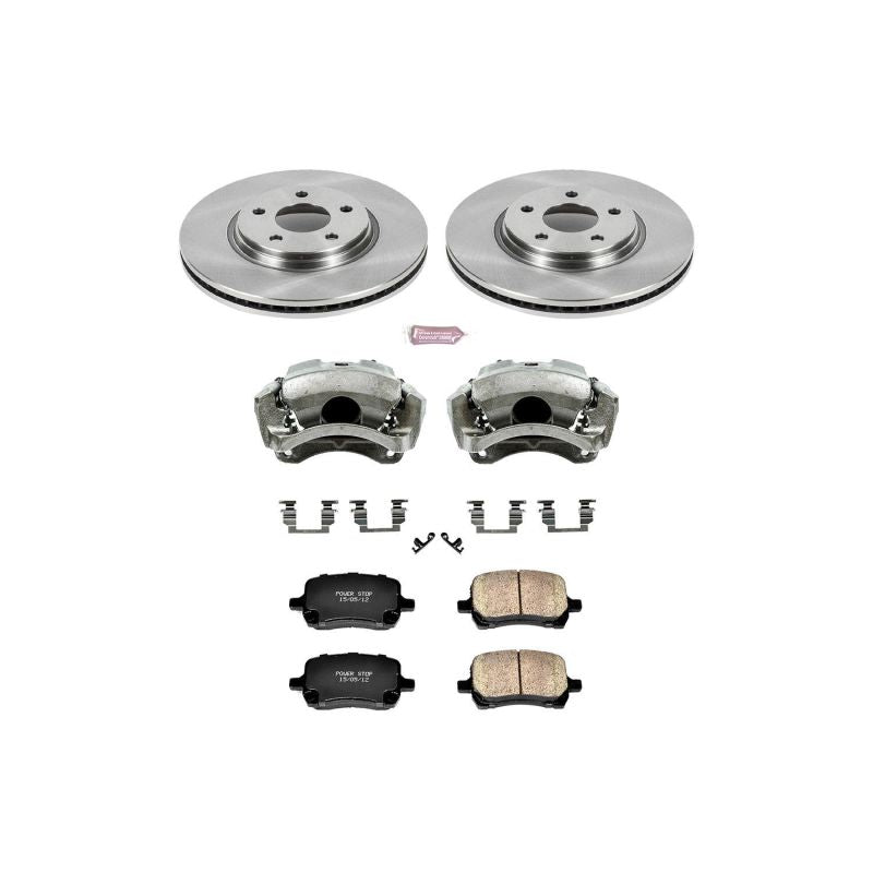 PSB Autospecialty Kit w/Cals - Power Stop 09-12 Chevrolet Malibu Front Autospecialty Brake Kit w/Calipers