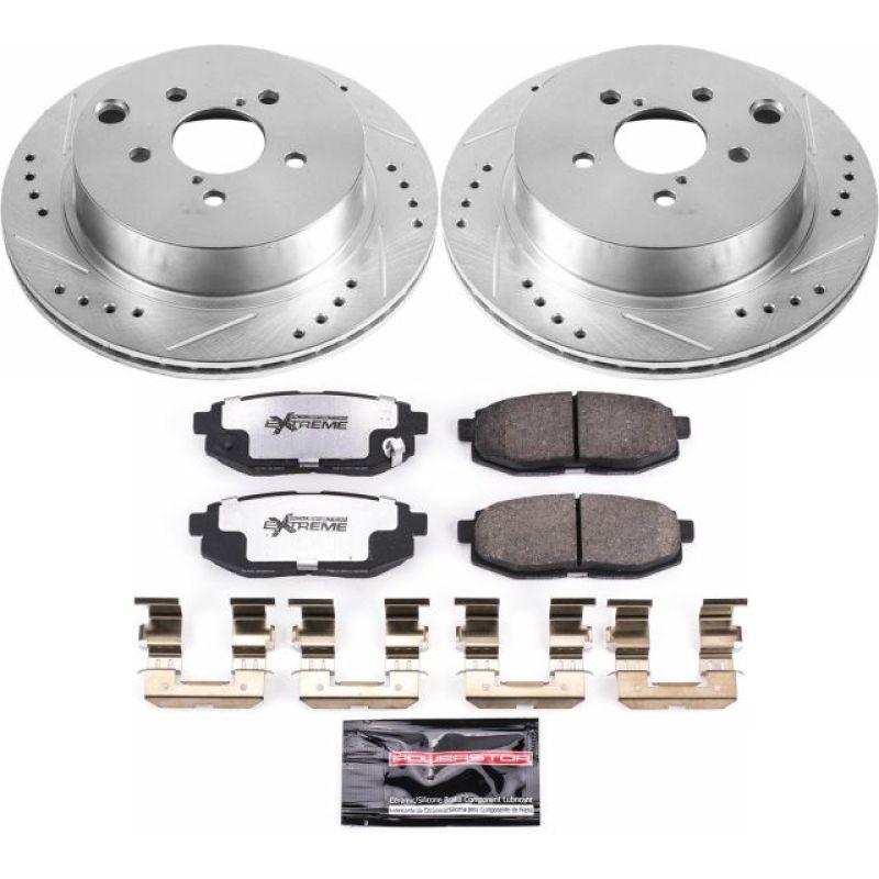 PSB Z26 Street Warrior Kit - Power Stop 14-18 Subaru Forester Rear Z26 Street Warrior Brake Kit