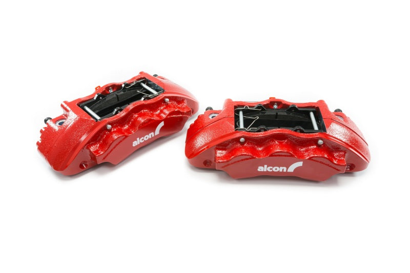 ALC Front Brake Kits - Alcon 2019+ Ford Ranger/2020+ Bronco 2.3L 350x34mm Rotors 6-Piston Calipers Front Brake Kit - Red