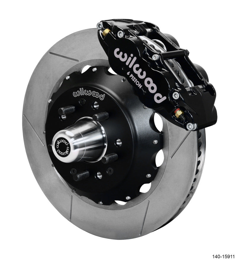 WIL Superlite Brake Kit - Wilwood Narrow Superlite 6R Front Big Brake Kit 14.00in GT competition Series Rotor - Black