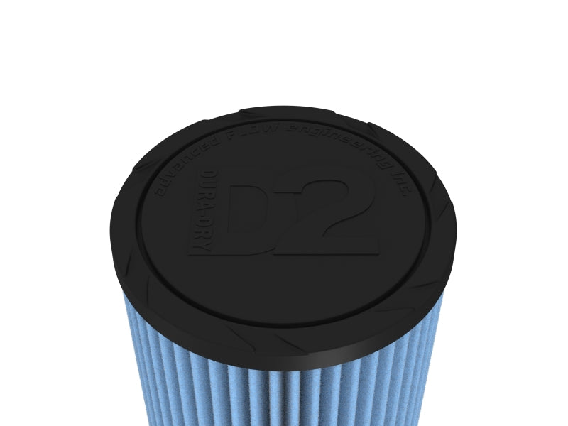 AFE Universal D2 Dura Dry Air Filter - aFe Momentum Intake Replacement Air Filter w/ D2 Dura-Dry Media 3-1/2in F x5in B x4-3/4in T x9inH